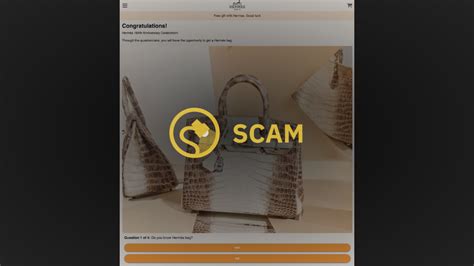 free gift with hermes scam|SCAM ALERT: Hermès 184th Anniversary Free Bag Giveaway.